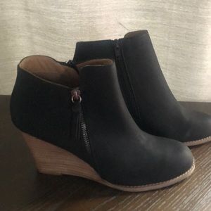 Brand new wedge booties